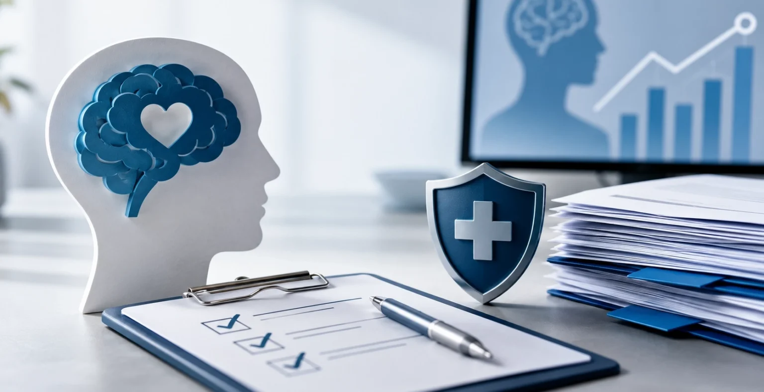 Prior authorization process for mental health billing and denial prevention